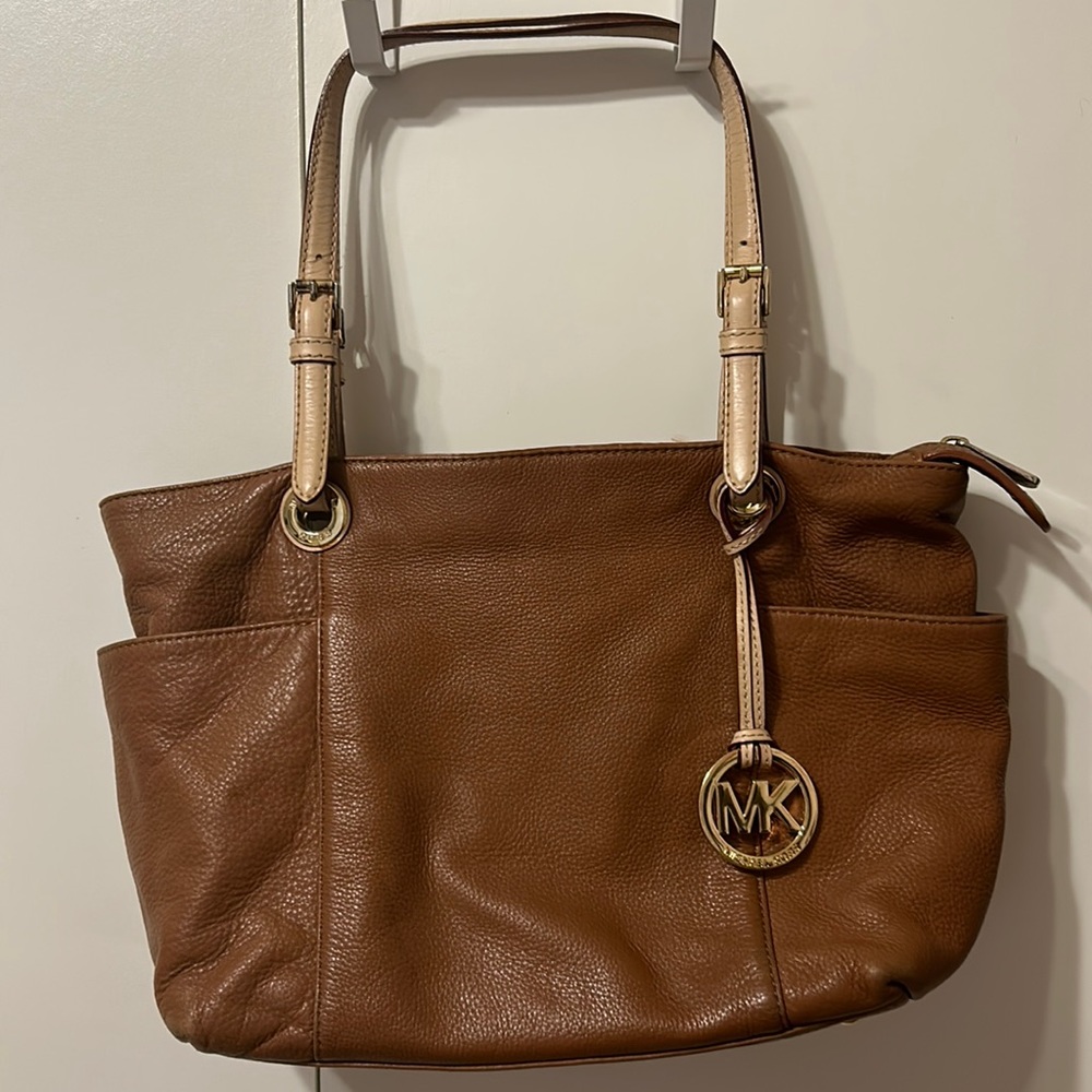 Brown Michael kids shoulder bag leather 10”x15”